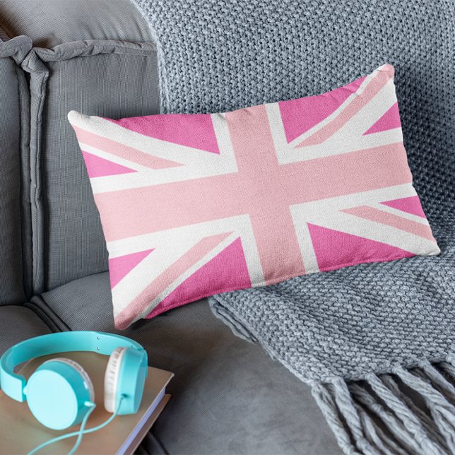 Hot Pink Union Jack Lendenkissen (Von Creator hochgeladen)
