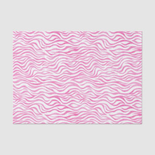 Hot Pink Wasserfarbe Zebra Print Seidenpapier