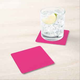 Hot Pink Wedding Fett Farbe einladen Rechteckiger Pappuntersetzer