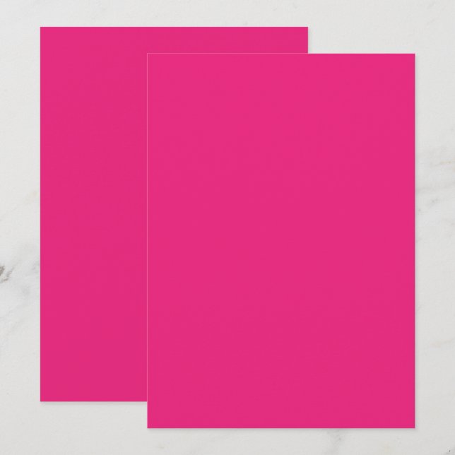 Hot Pink Wedding | Fett Farbe einladen Save The Date (Vorne/Hinten)