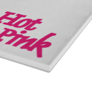 Hot Pink, weiß, Glasspanplatte Schneidebrett