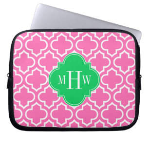 Hot Pink Welch marokkanische #6 Emerald Green 3I M Laptopschutzhülle
