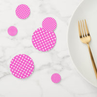 Hot Pink & White Polka Dots Dot Party