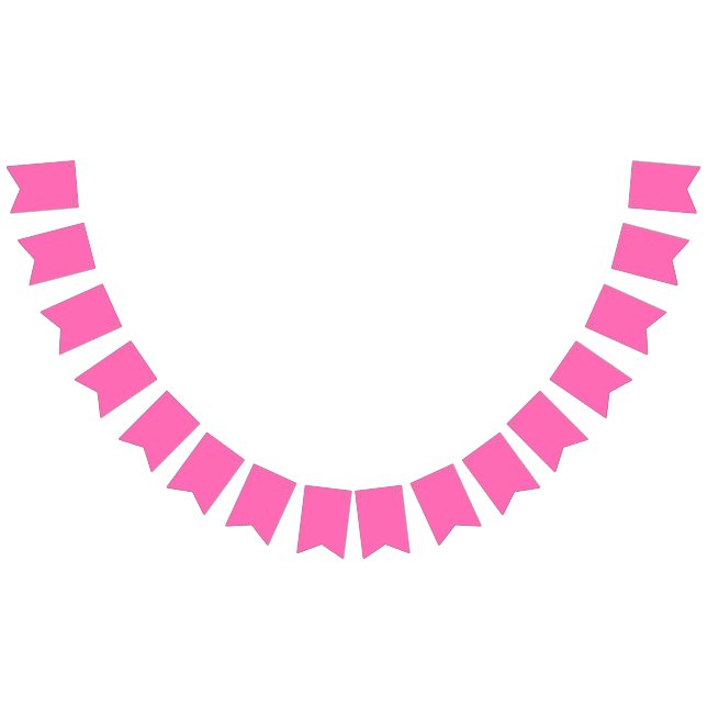 Hot Pink Wimpelkette (Alle)