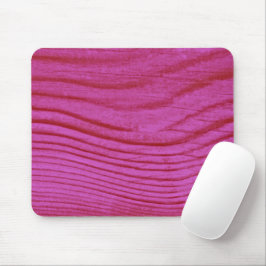 Hot Pink Wood Grain Mousepad