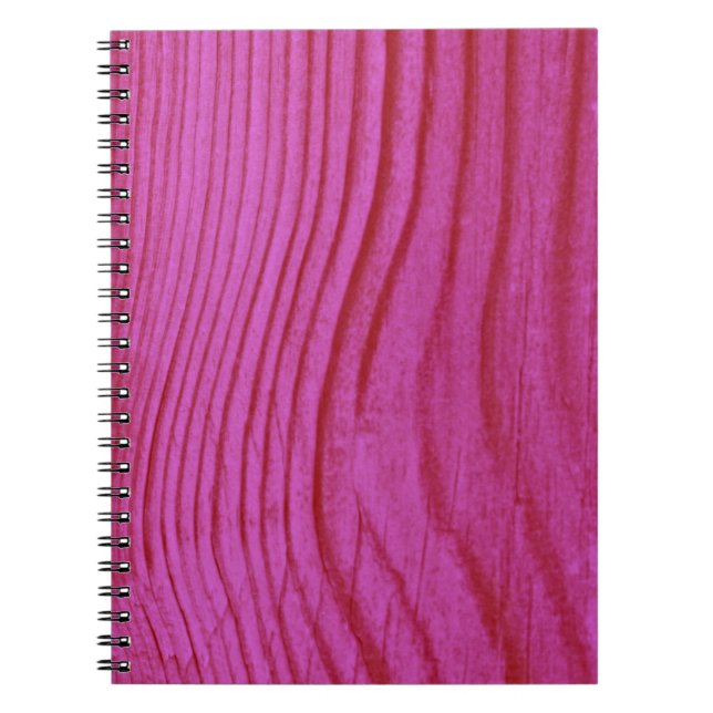 Hot Pink Wood Notizblock (Vorderseite)