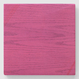 Hot Pink Woodgrain Untersetzer