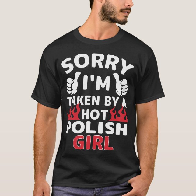 Hot Polish Girl Boyfriend T-Shirt (Vorderseite)