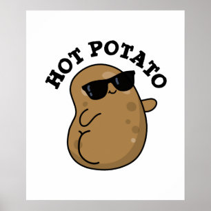 Hot Potato Funny Veggie Pub Poster