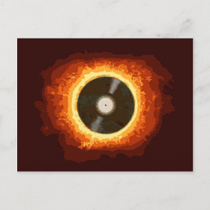 Hot Record Postkarte