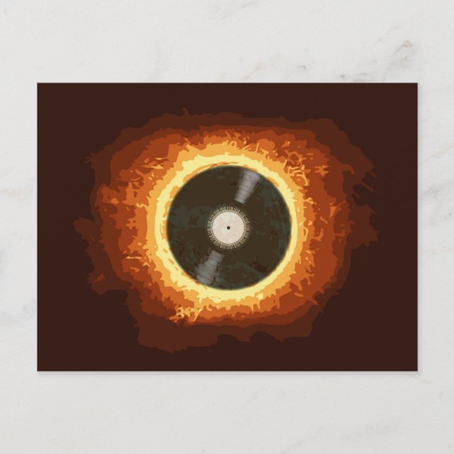 Hot Record Postkarte (Vorderseite)