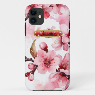 Hot Red-Pink Cherry Blossoms iPhone / iPad Gehäuse Case-Mate iPhone Hülle