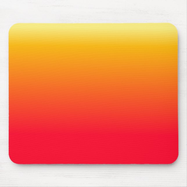 Hot Red Yellow Ombre Design Mousepad (Vorne)