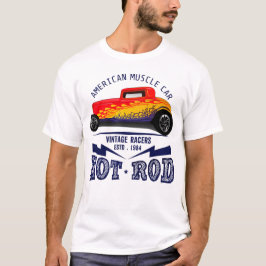 hot rod american Auto Muskel Vintar Racers T-Shirt