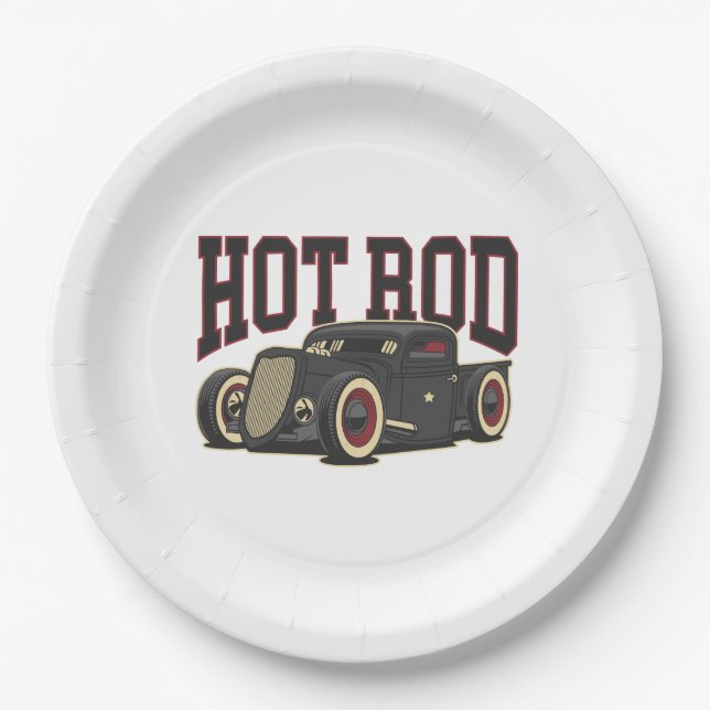 Hot Rod Classic Pappteller (Vorderseite)