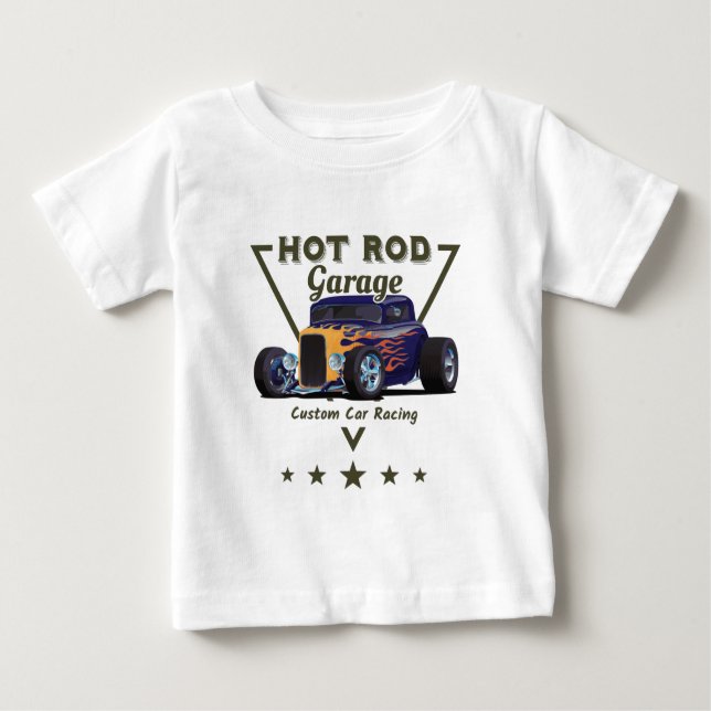 Hot Rod Garage!  Baby T-shirt (Vorderseite)