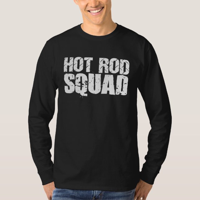 HOT ROD RACING Squad Team Car Club T-Shirt (Vorderseite)