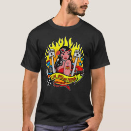 Hot Rods and Devil Pinup T-Shirt
