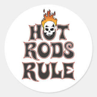 Hot Rods Rule 3" Aufkleber