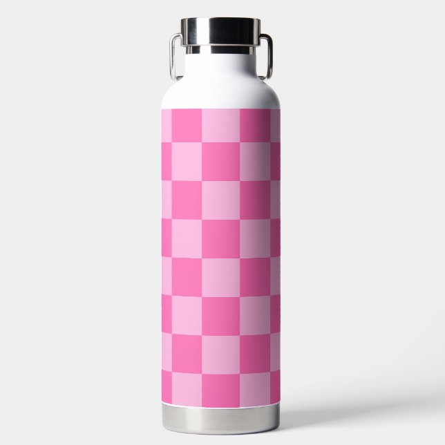 Hot Roink Checkerboard Trinkflasche (Vorderseite)