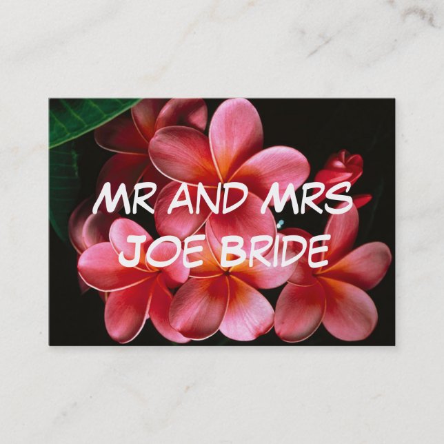 Hot rosa Bläsernte neue Zuhause Addreards Visitenkarte (Vorderseite)