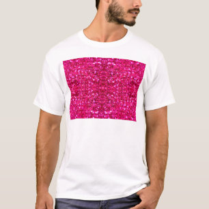 Hot-Rosa-Glitzer T-Shirt