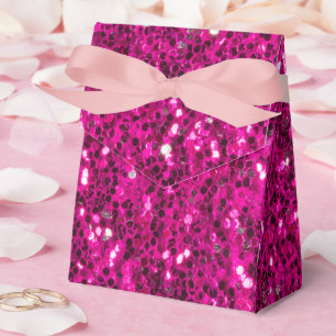 Hot-Rosa-Glitzern Imitate Glitzer Geschenkschachtel