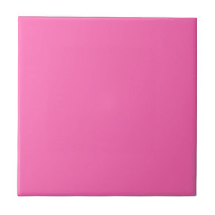 Hot Rosa Solid Color Blank Fliese