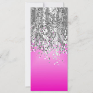 Hot-Rosa und Imitat Glitzer