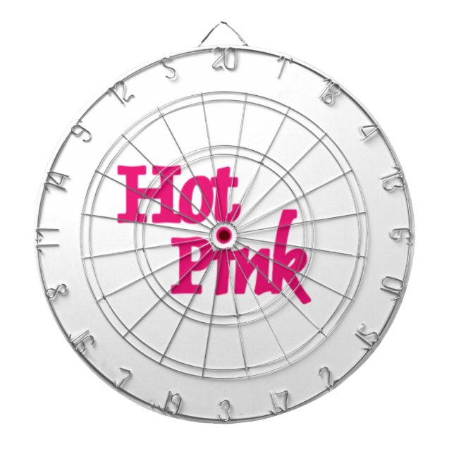 Hot Rosa, weiße Leiste Dartscheibe (vorne)