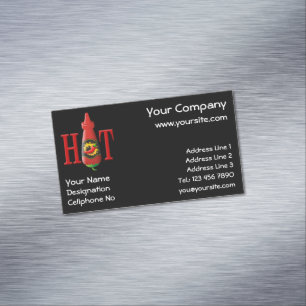 Hot-Sauce-Flasche Magnetic Business Card Magnetische Visitenkarte