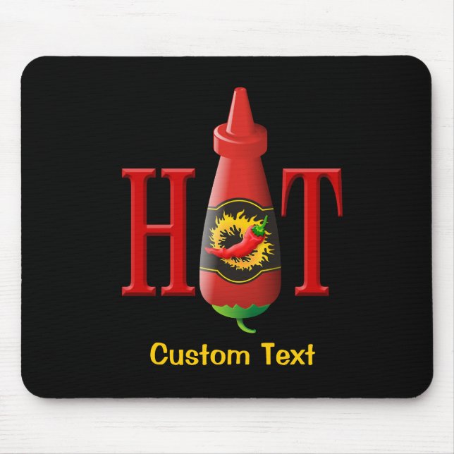 Hot Sauce Flasche Maus Pad Mousepad (Vorne)
