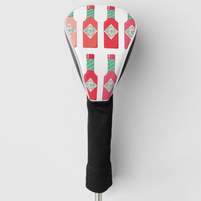Hot-Sauce-Flaschen Hot-Stuff scharfes Geschenk Golf Headcover (Vorderseite)
