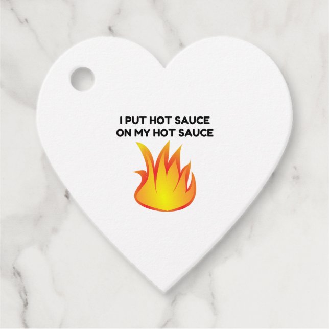 Hot Sauce Geschenkanhänger (Vorderseite)