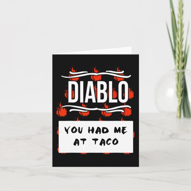 HOT SAUCE Group Halloween DIABLO SAUCE Sie hatten  Karte (Vorderseite)