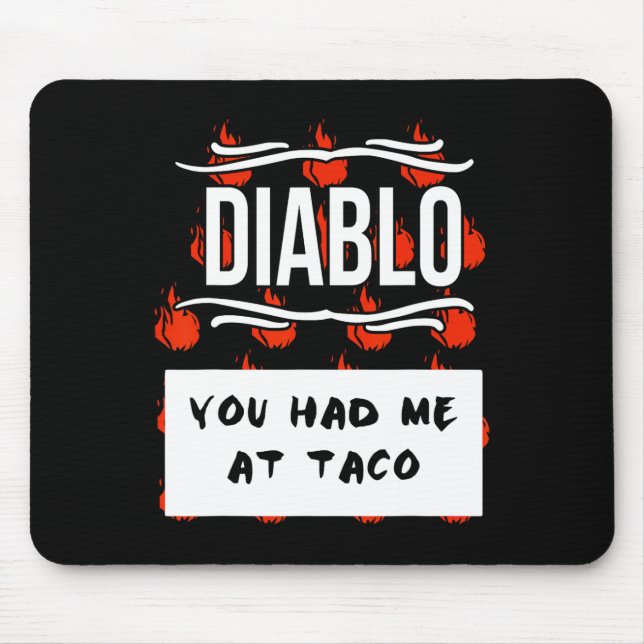 HOT SAUCE Group Halloween DIABLO SAUCE Sie hatten  Mousepad (Vorne)