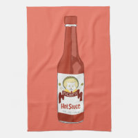HOT SAUCE Katze mit Maracas und Sombrero rot
