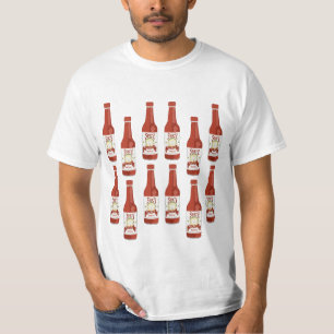 Hot Sauce Spicy Fun Picante Muster CUSTOMIZE IT T-Shirt