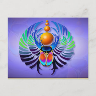 Hot Scarab Light Postkarte
