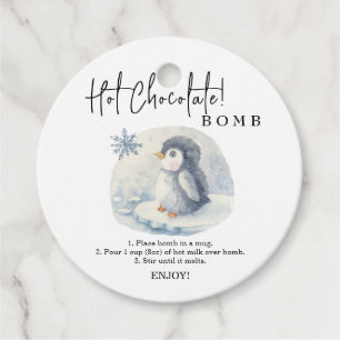 Hot-Schokolade-Bombe-Tag.Winter-Kakao-Bombe Geschenkanhänger