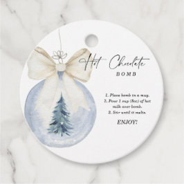 Hot-Schokolade-Bombe-Tag.Winter-Kakao-Bombe Geschenkanhänger