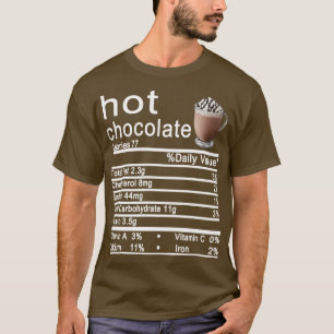 Hot Schokolade Ernährung Fakten Sonnenlicher Ernte T-Shirt