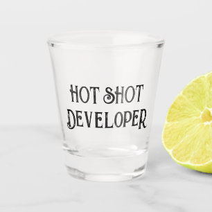 Hot-Shot-Entwickler Funny Gift Shotglas Schnapsglas