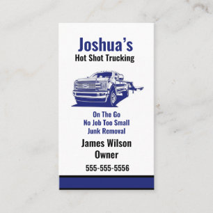 Hot-Shot-Trucking-Visitenkarte Visitenkarte