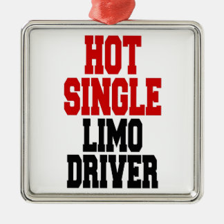 Hot Single Limo-Treiber Silbernes Ornament