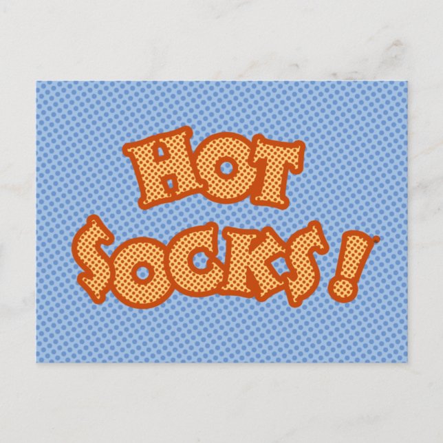 Hot Socks Postkarte (Vorderseite)