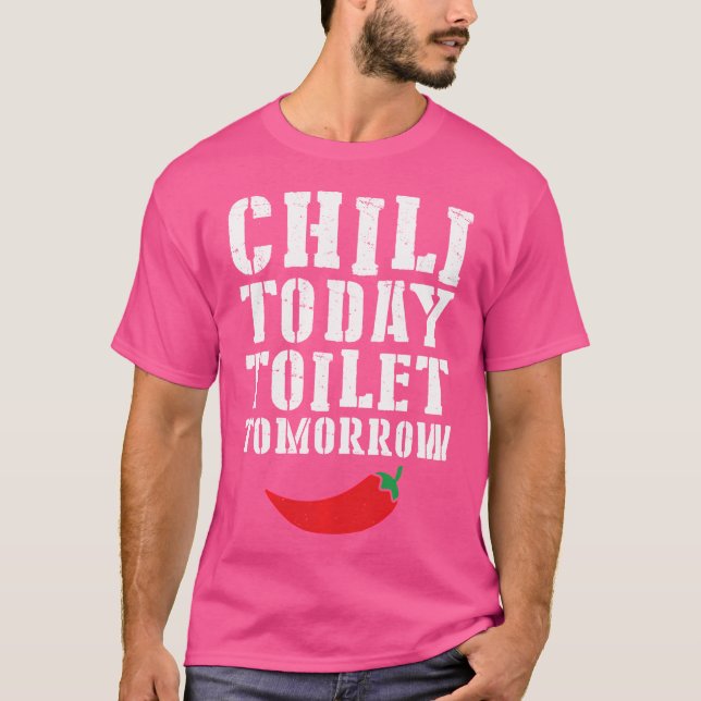 Hot Spicy Food Red Pfeffer Funny Chili Heute Toile T-Shirt (Vorderseite)
