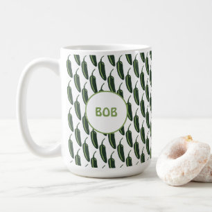 HOT & SPICY Jalapeño Chile Paprikaschoten Muster C Kaffeetasse