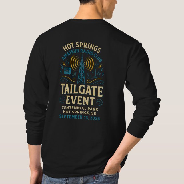 Hot Springs Amateur Radio Tailgate Event T-Shirt (Rückseite)