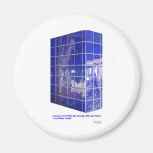 Hot Springs, AR BlueTile Reflection Geschenke Appa Magnet